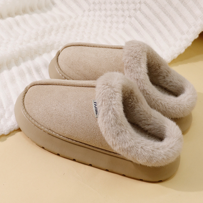 Men'S Shoes Daily Use - Women Men Winter Plush Slippers Suede