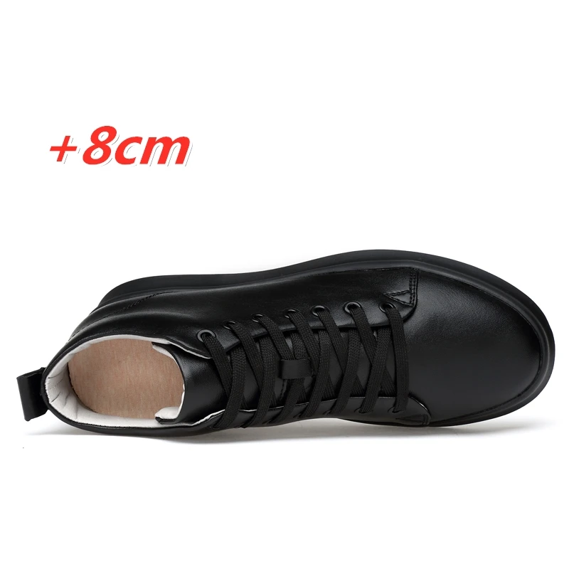 Men Sneakers Height Increase S - Men'S Shoes Black And White 评论和价格