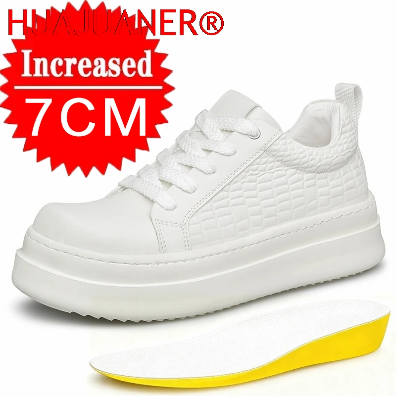 Men's Leather Elevator Shoes 7 - Men'S Shoes To Increase Height 评论和价格