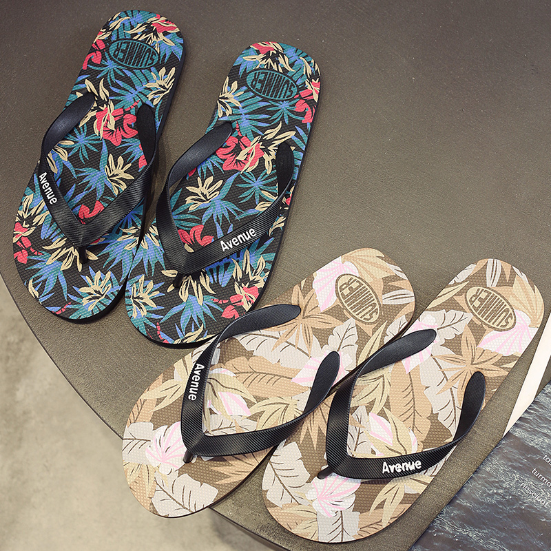 Hawaii Print Slippers Men Flip - Men'S Shoes Daily Use 评论和价格