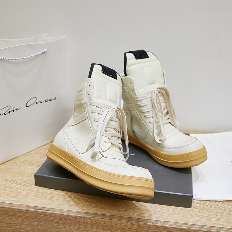 High Top Ankle Boots Black Whi - Men'S Shoes Black And White 评论和价格