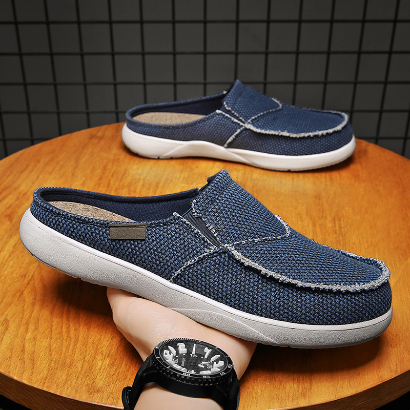 Canvas Slip on Half Shoes for  - Men'S Shoes Daily Use 评论和价格