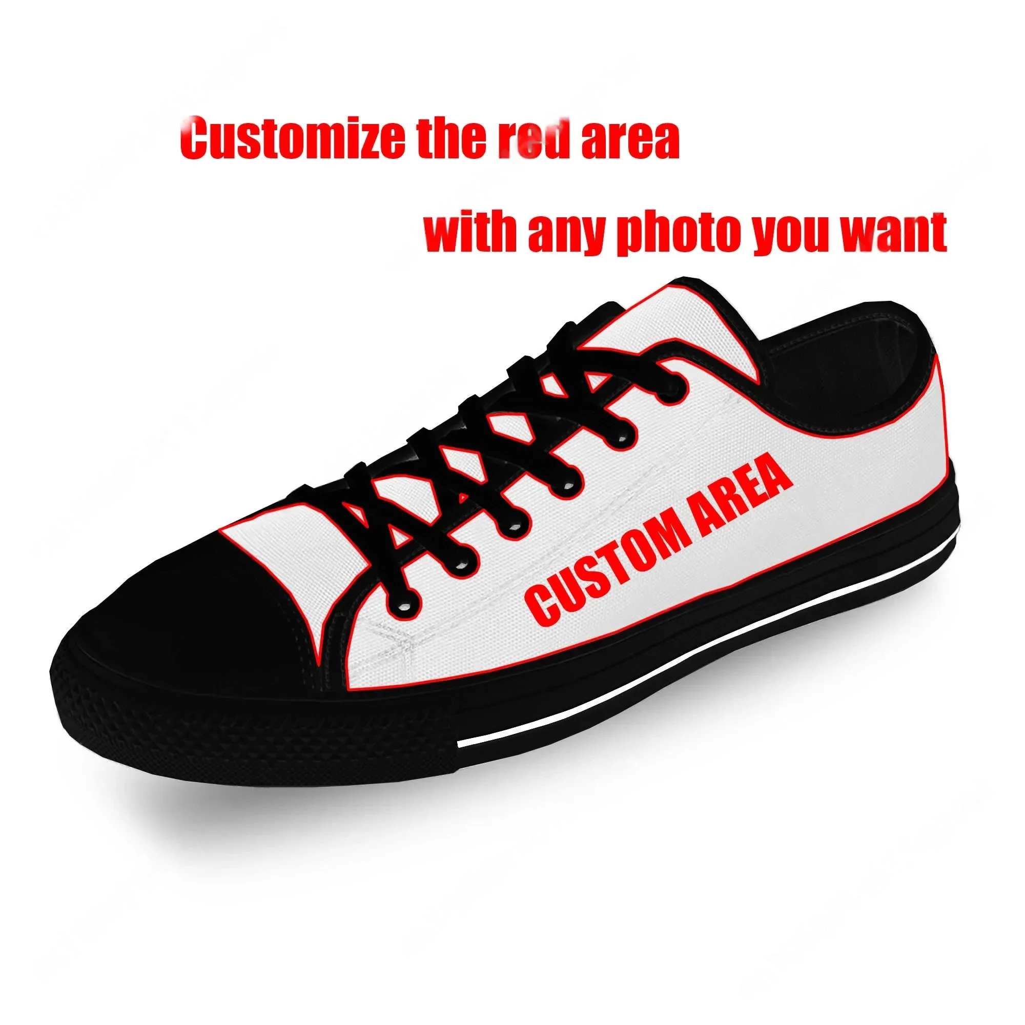 Custom Made Low Top Sneakers W - Men'S Shoes Black And White 评论和价格