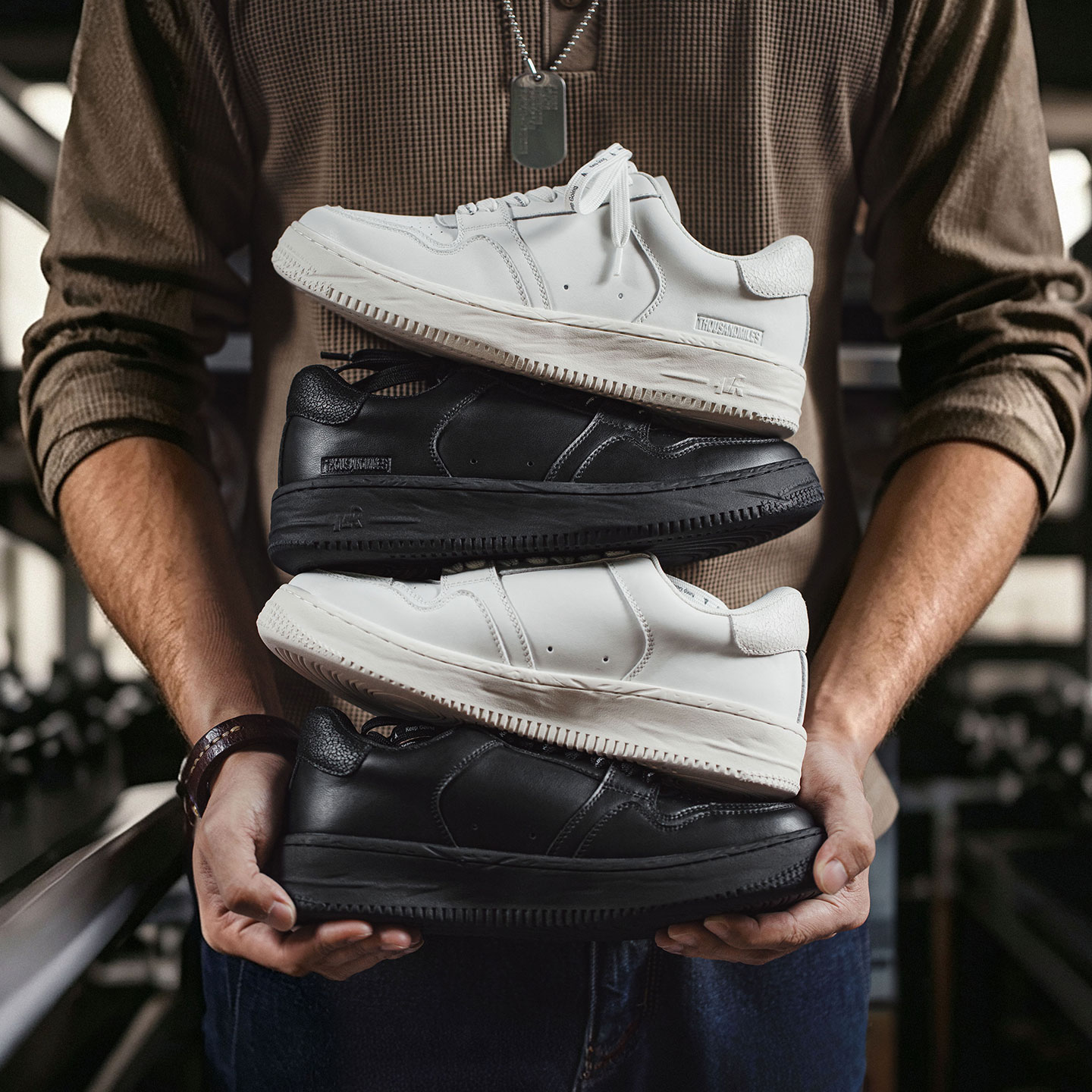 MADEN Classic White Black Plat - Men'S Shoes Black And White 评论和价格